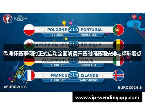 欧洲杯赛事何时正式启动全面解读开赛时间赛程安排与精彩看点